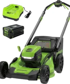 Greenworks 80V 21-Inch Self-Propelled Lawn Mowers.