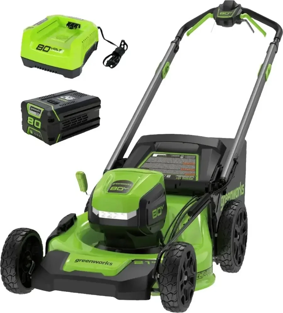 Greenworks 80V 21-Inch Self-Propelled Lawn Mowers - Image 6