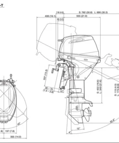 Alternative view of Suzuki 30 HP Outboard Motor DF30ATLW5