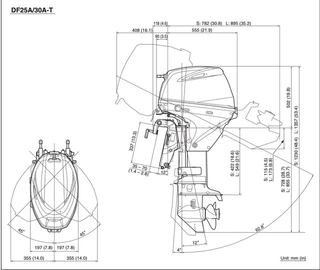 Suzuki 30 HP Outboard Motor DF30ATLW5 - Image 2