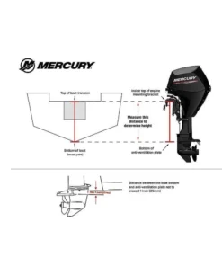 Mercury 4HP Tiller FourStroke Outboard Motor - Image 3