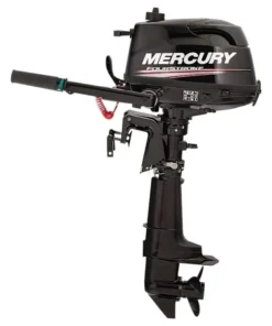 Mercury 5hp Tiller FourStroke Outboard Motor – 15″ Shaft, Manual Tilt/Trim, Manual Start