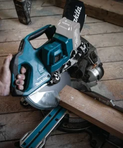 Alternative view of Makita LS1219L 12″ Dual-Bevel Sliding Compound Miter Saw with Laser