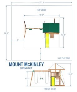Alternative view of Mount McKinley Swing Set
