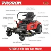 60V Zero Turn Riding Lawn Mowers - Image 6