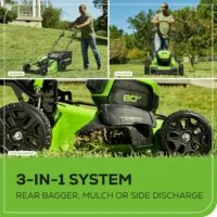 Greenworks 80V 21″ Cordless Self-Propelled Lawn Mowers - Image 5