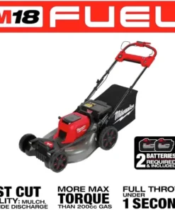 Milwaukee 2823-20 M18 Fuel Self-Propelled Dual Batterys 21-in Walk Behind Mowers - Image 3