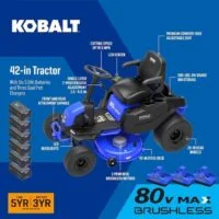 Alternative view of Kobalt Crossover Electric Lawns Tractors KT 5680-06