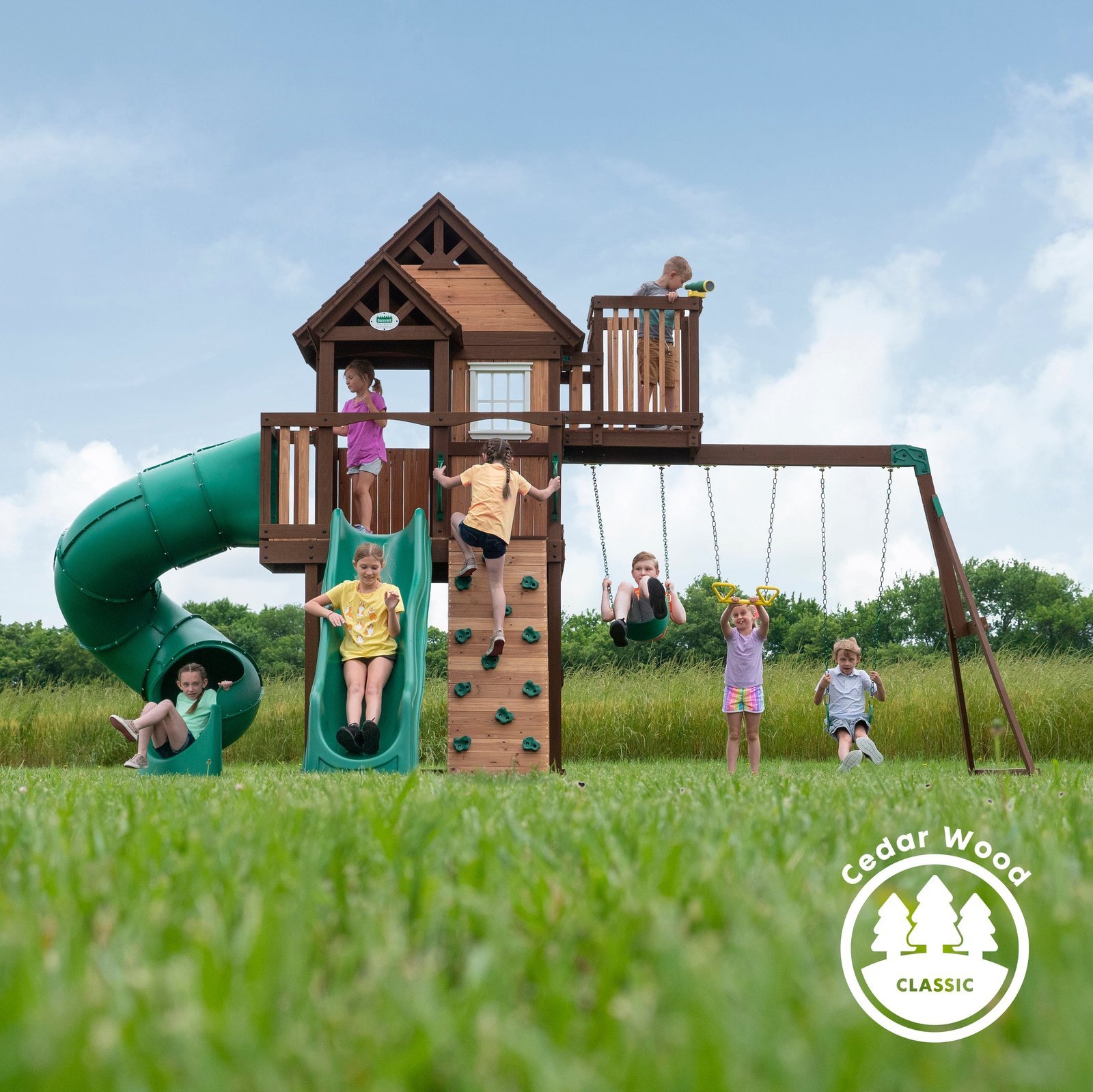 Skyfort III Swing Set - Image 10