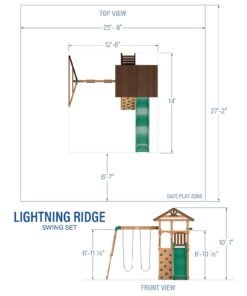 Alternative view of Lightning Ridge Swing Set
