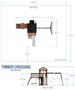 Alternative view of Timber Crossing Swing Set
