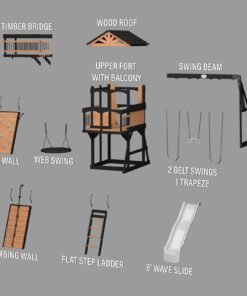 Timber Crossing Swing Set - Image 12