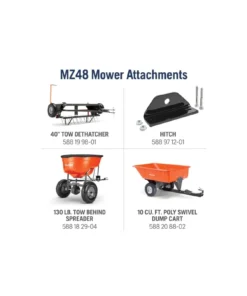 Husqvarna MZ48 Zero-Turn Mowers 23 HP Kawasaki 48” Clears Cut ZT3100 (M-ZT Seat) - Image 5
