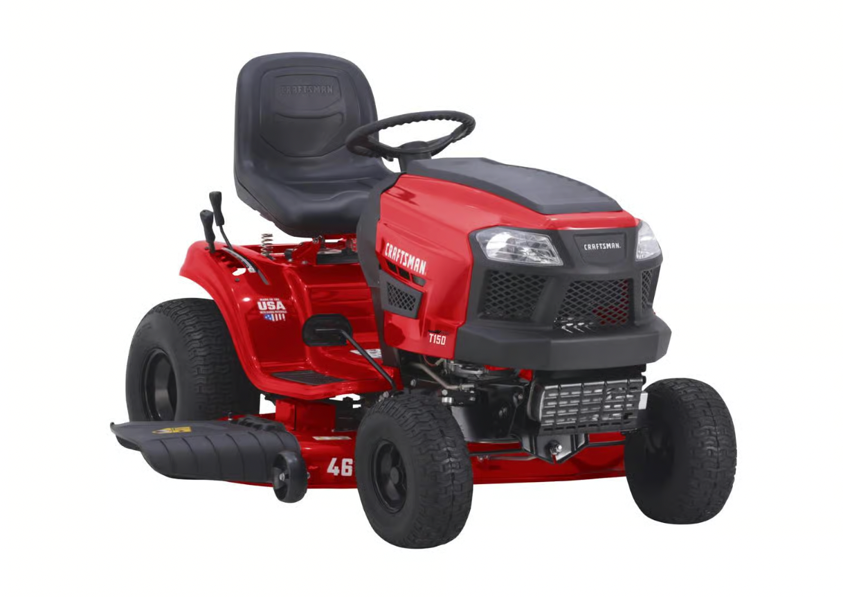 Craftsman T150 Gas Lawn Tractor | 46-in | 540cc | 19HP Briggs and Stratton Engine | Turn Tight Technology - Image 2