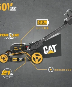 Alternative view of Cat 60V 21In Brushless Lawn Mower Kits.