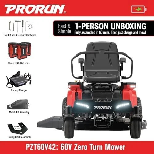 60V Zero Turn Riding Lawn Mowers - Image 2