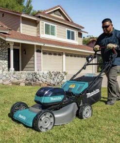 Alternative view of Makita 40V max XGT Brushless 21″ Self‐Propelled Commercials Lawn Mowers Kit GML01PL