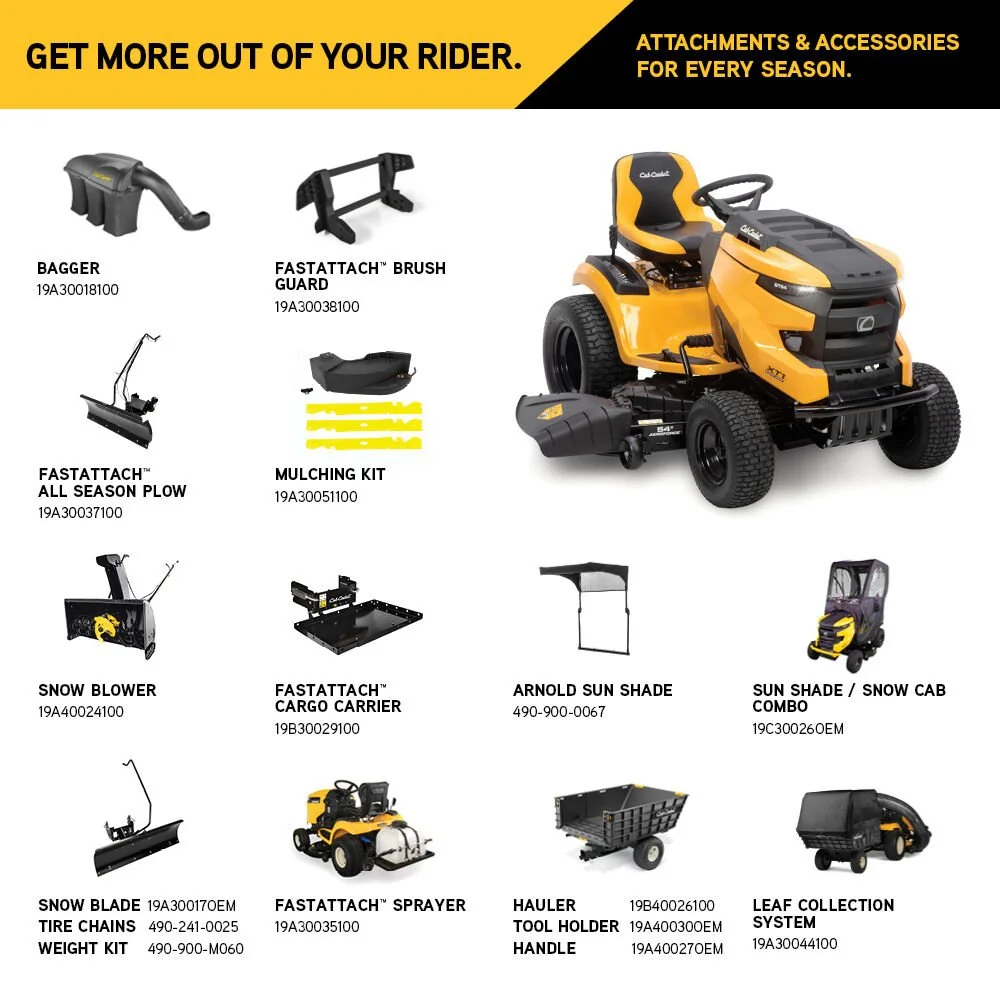 Cub Cadet XT1 GT54 Riding Lawn Mowers. - Image 2