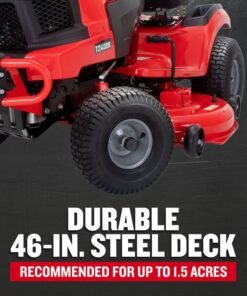 CRAFTSMAN T2400K | 46in 22HP TURN TIGHT Gas Riding Lawn Mower | KOHLER Twin-Cylinder 7000 Series Engine | Hydrostatic Transmission - Image 5