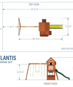 Alternative view of Atlantis Swing Set