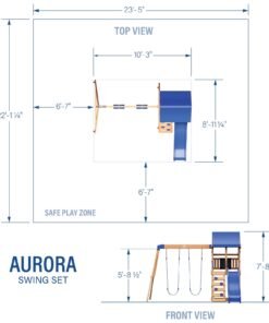 Alternative view of Aurora Swing Set