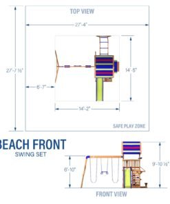 Alternative view of Beach Front Swing Set