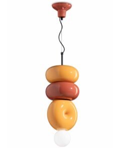 Alternative view of Bumbum Pendant - Arancio Poke (C2753-63)