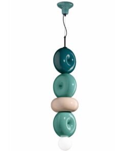 Alternative view of Bumbum Pendant - Arancio Poke (C2754-64)