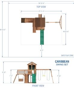 Alternative view of Caribbean Swing Set