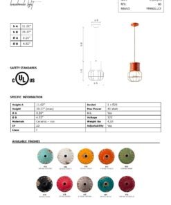 Industrial Pendant - Vintage Bianco (C2340) - Image 3