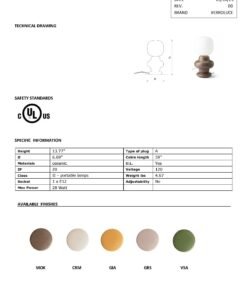 Copacabana Table Lamp - Marrone Moka - Image 8