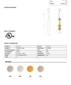 Copacabana Pendant - Mix with Moka (C2683-C2685) - Image 4