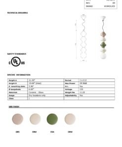 Copacabana Pendant - Mix with Moka (C2683-C2685) - Image 5