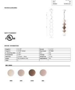 Copacabana Pendant - Mix with Moka (C2683-C2685) - Image 6