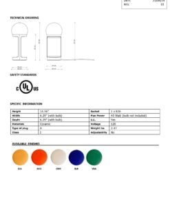 Habea Table Lamp (5 colors available) - Image 6