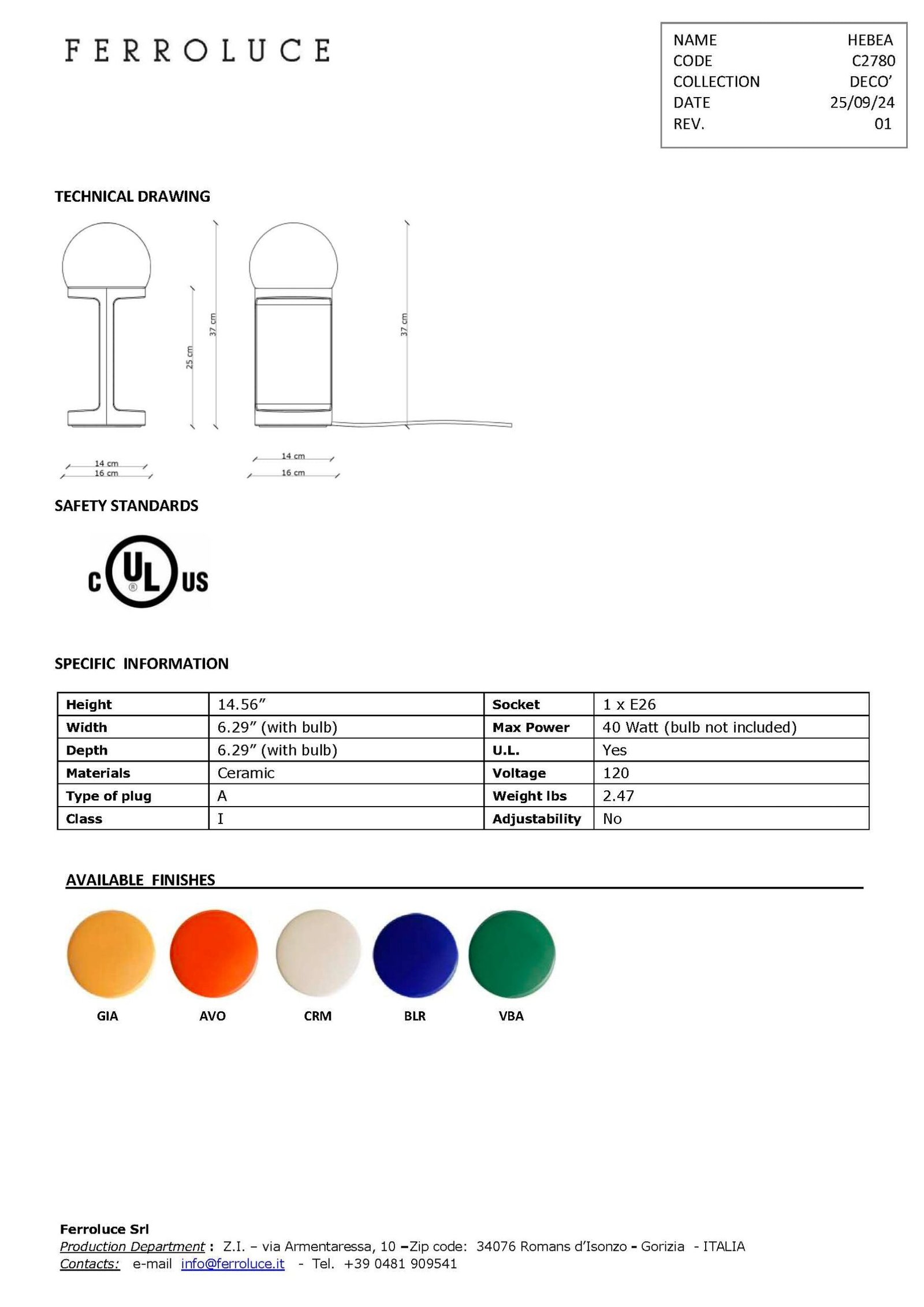 Habea Table Lamp (5 colors available) - Image 6