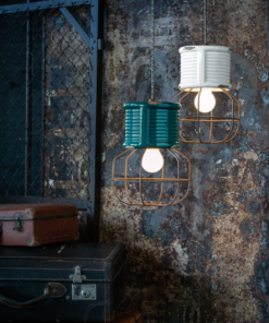Alternative view of Industrial Pendant - Vintage Bianco (C2340)