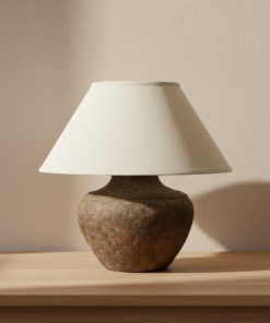 Calabria 20-Inch Table Lamp in Rustco Finish
