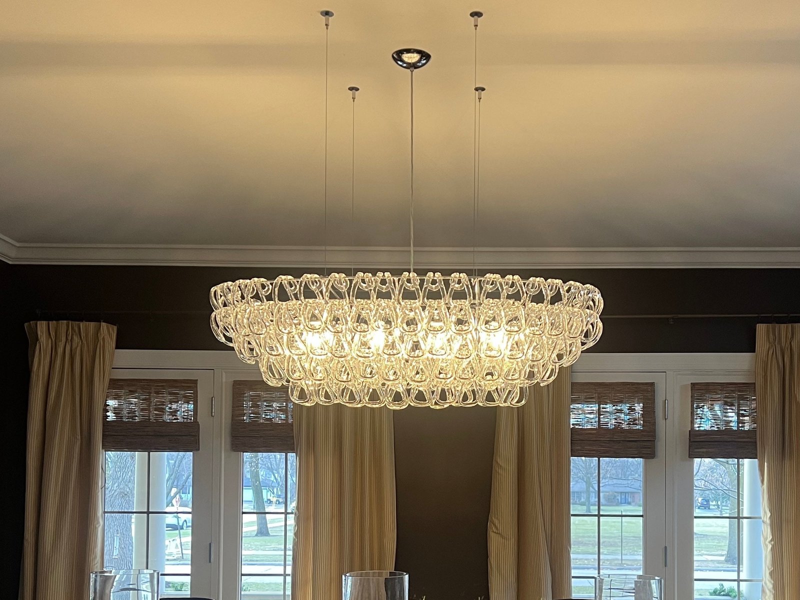 Giogali Oval Glass Chandelier