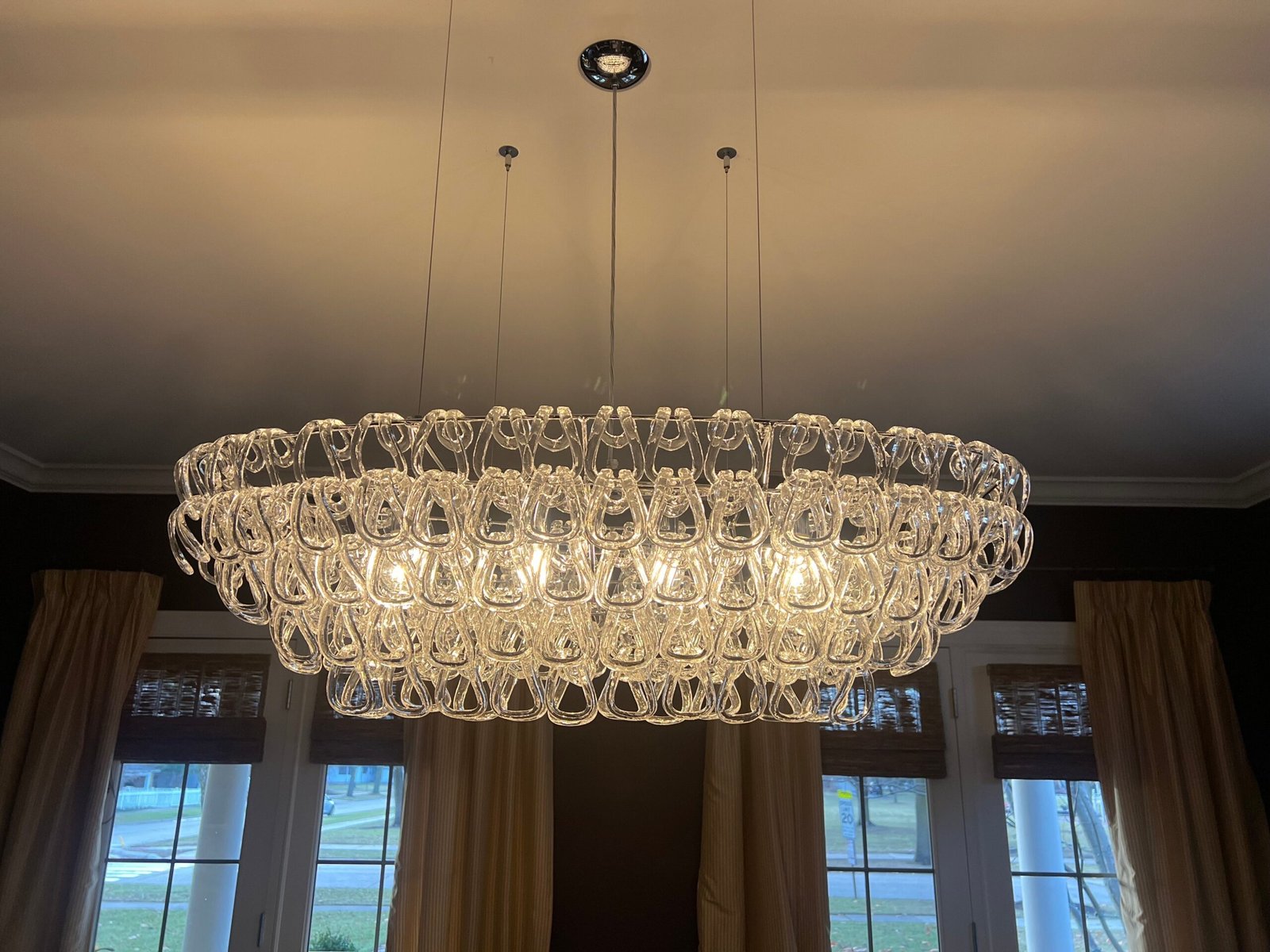 Giogali Oval Glass Chandelier - Image 4