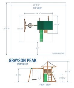 Alternative view of Grayson Peak Swing Set