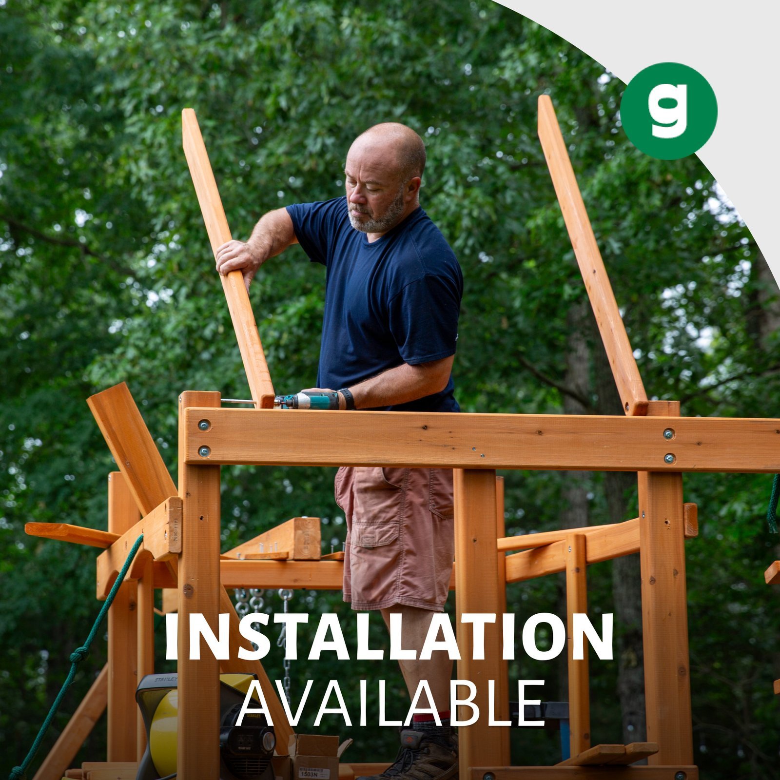 Basic Swing Set with Slide - Image 13