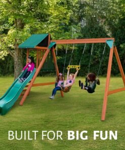 Basic Swing Set with Slide - Image 4