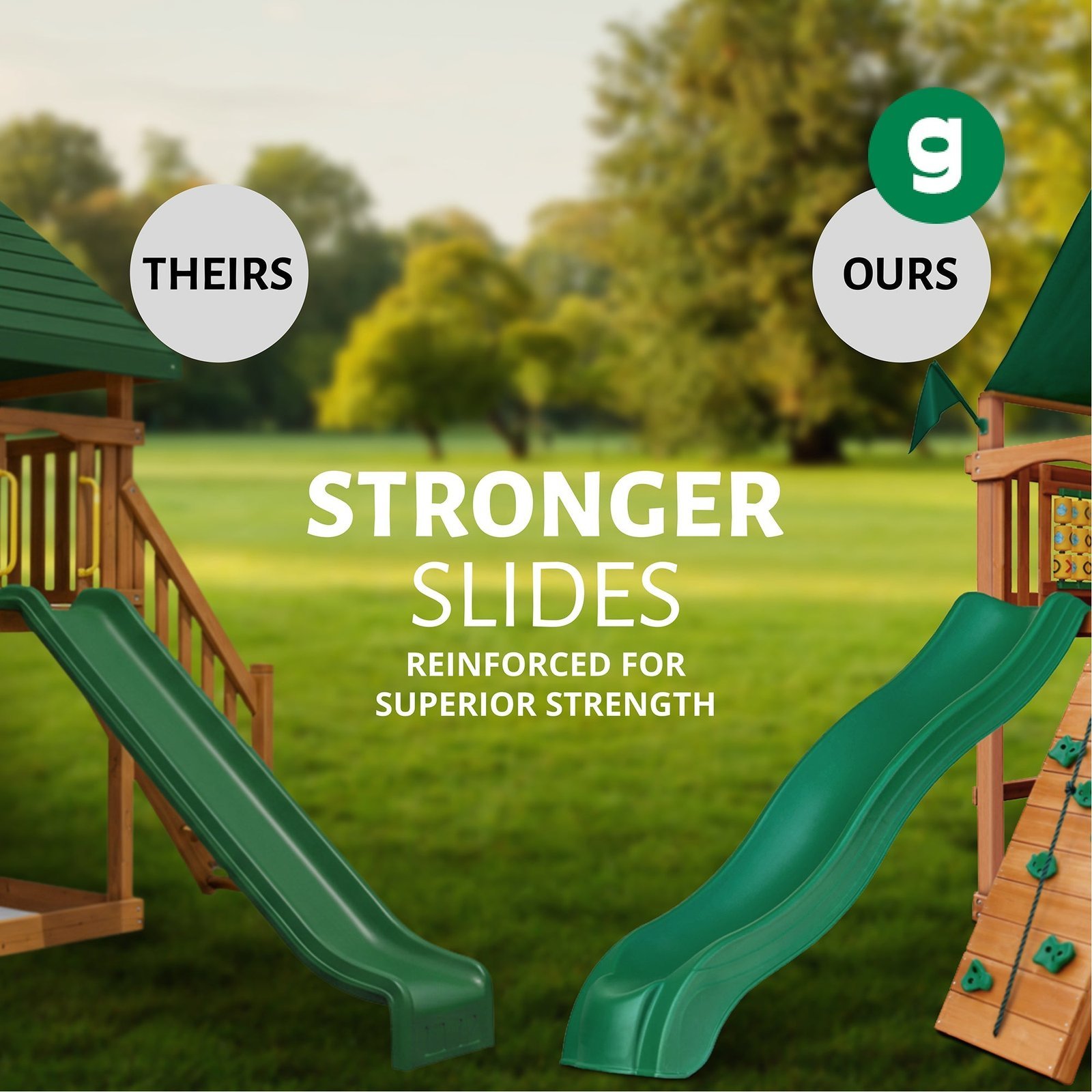 Basic Swing Set with Slide - Image 12