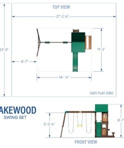 Alternative view of Lakewood Swing Set