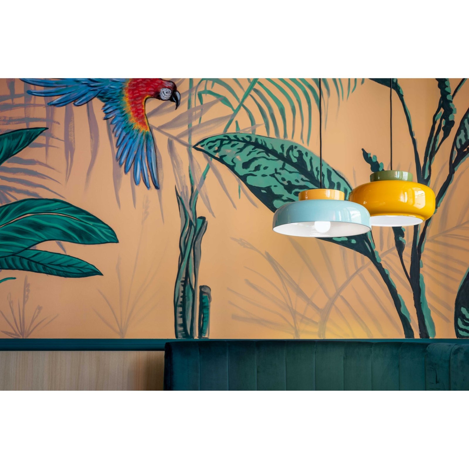 Maracana Pendant - Azzurro & Giallo - Image 4