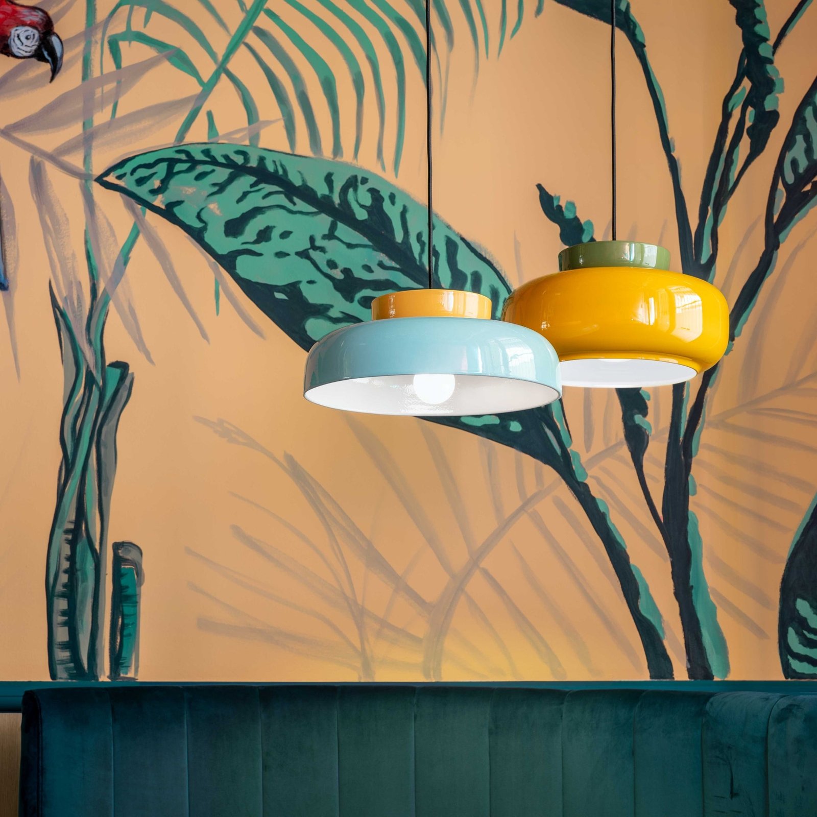 Maracana Pendant - Azzurro & Giallo - Image 5