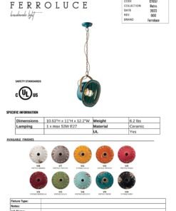Alternative view of Industrial Pendant - Vintage Bianco (C1657)
