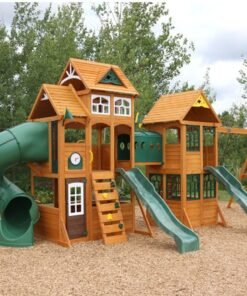 Alternative view of Paramount Wooden Swing Set / Playset