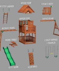 Skyfort II Swing Set - Image 11